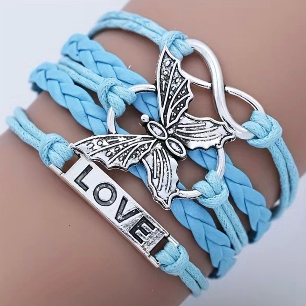NEW Bohemian Handmade Leather Butterfly Bracelet - Boutique